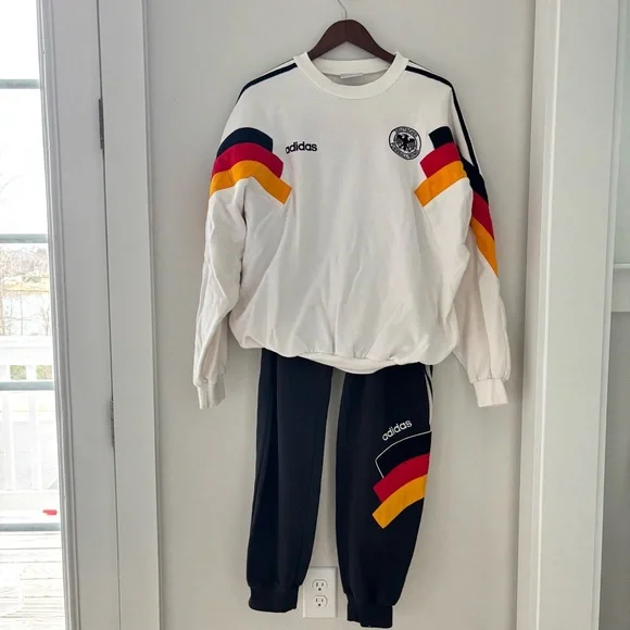 Vintage adidas German Soccer Track Set | 80s Retro - Picture 2 of 16